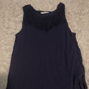 H&M womens tank top blouse detailing at the top